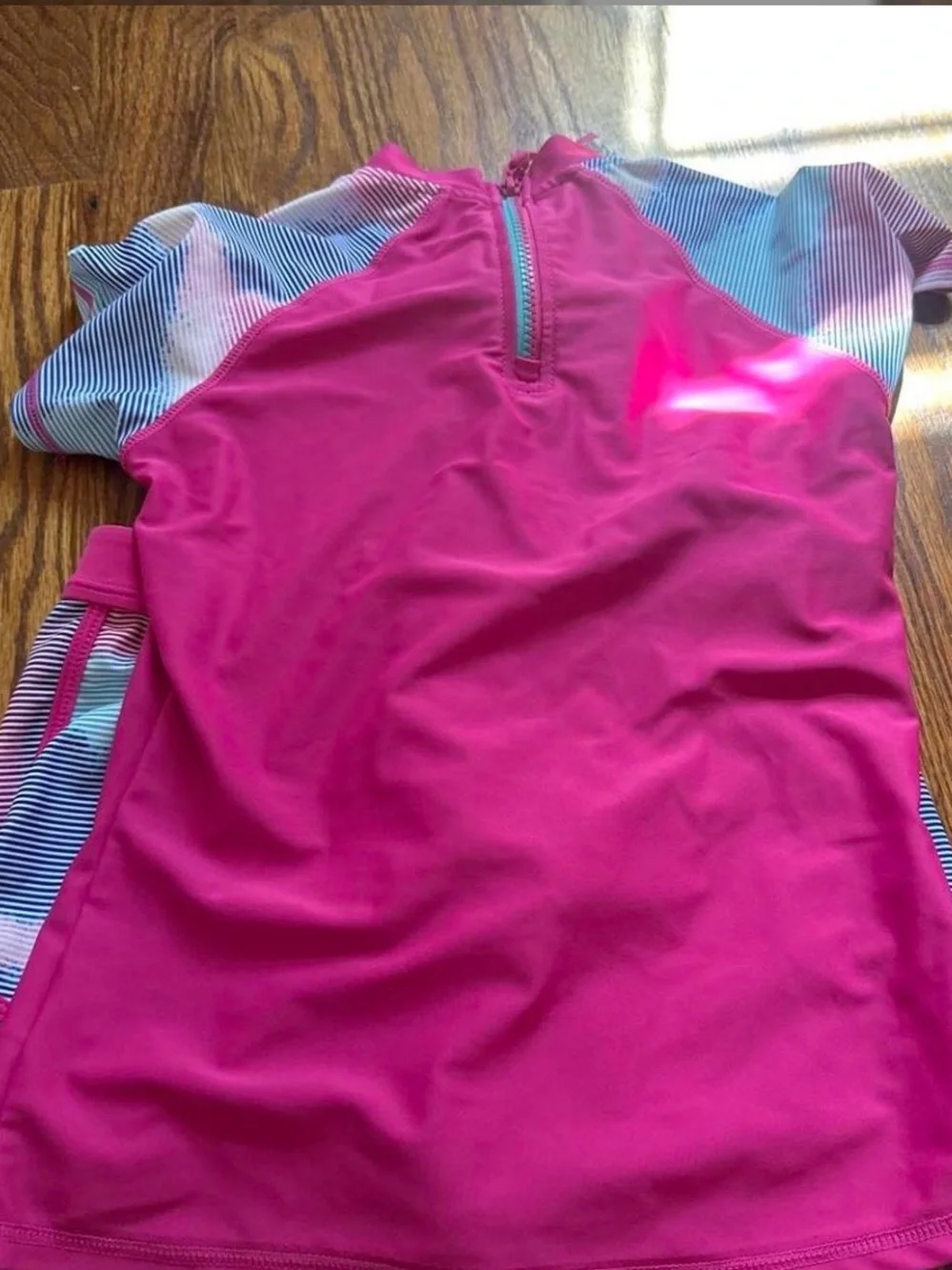 Eddie Bauer Pink Multi-Color Girls' Swim Bikini Set